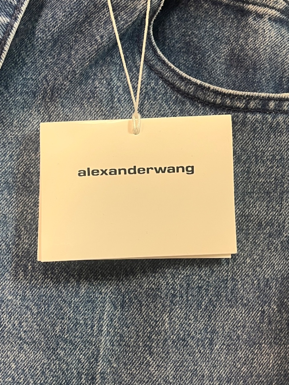 NWT Alexander Wang Raver High-rise Belted Wide Leg Jeans Sz 26 - Picture 6 of 15